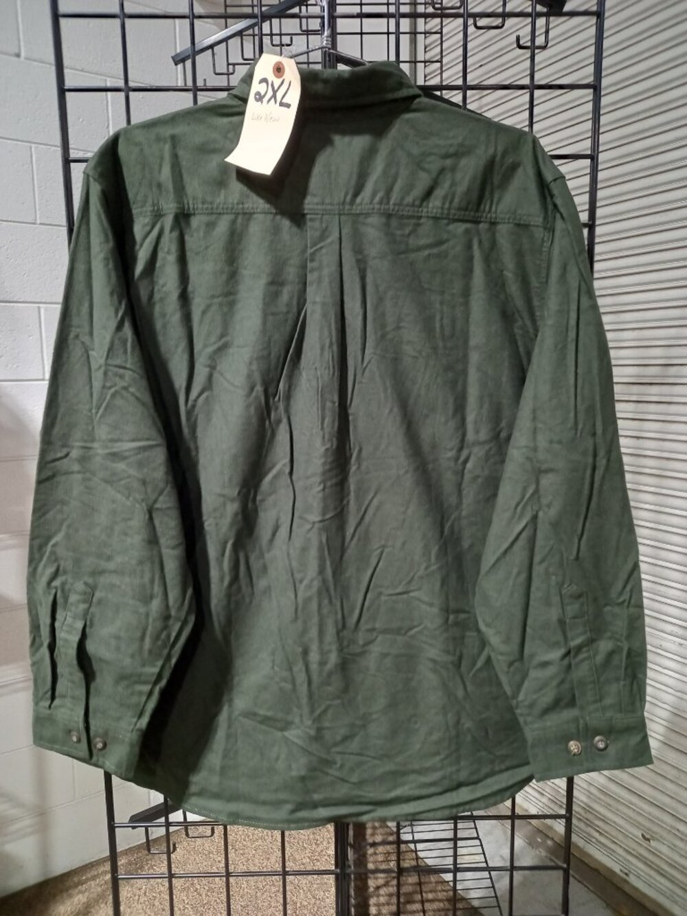 2 - Men's Long Sleeve Chamois Button Down Shirts | 2XL - Picture 5 of 6